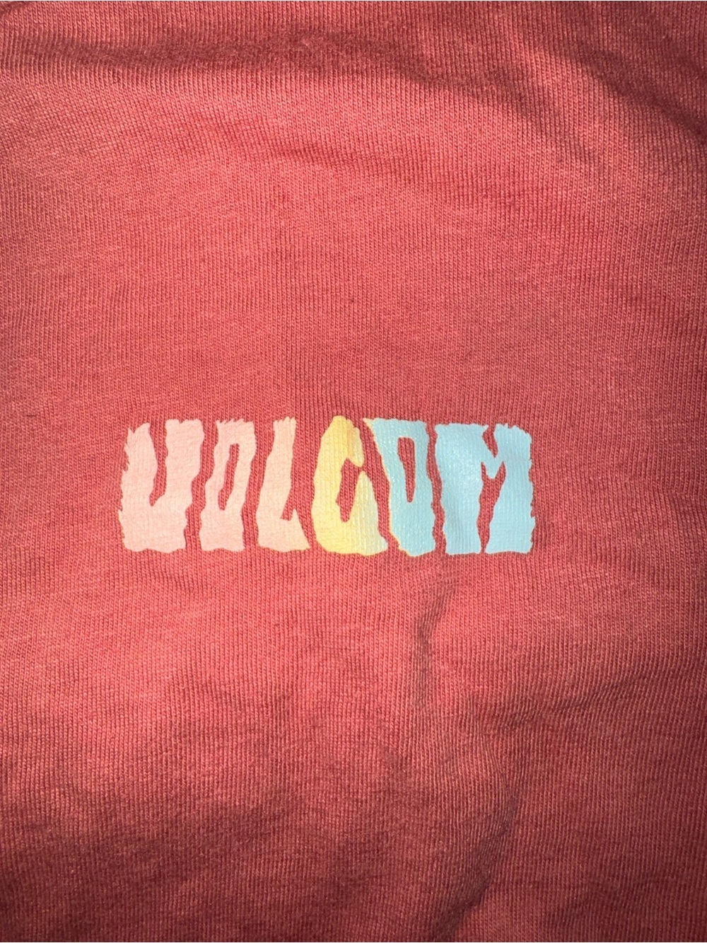 Volcom Kids Youth Small 7/8 Red Long Sleeve Shirt Made From Stoke Graphic - Picture 4 of 7